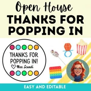 BTS - Thanks for Popping In Gift Tag: Make a Sweet Back-to-School Impression!