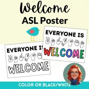 BTS - Everyone is Welcome - ASL Inclusive Poster Visual