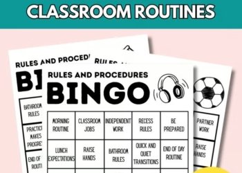 BTS – Whole Class Routines and Procedures Bingo First Day Hands On Activity