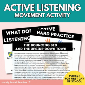 BTS - Active Listener Movement Activity First Day of School