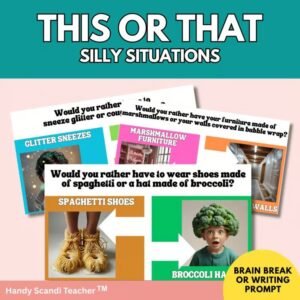 Silly This or That | Creative Thinking Game | Morning Meeting | Writing Prompts