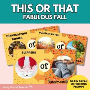 This or That: Fall Edition Movement Brain Break Google Slides No Prep